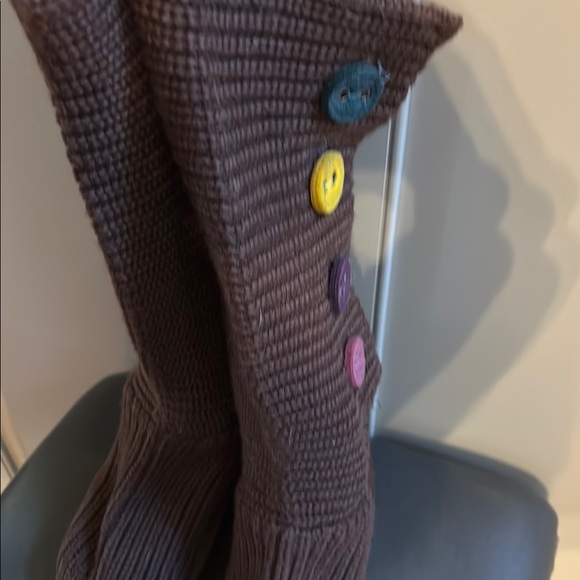 UGG Australia 1967 Candy ll Knit Sweater Knit Boots Chocolate Brown Size 5 - Picture 3 of 12